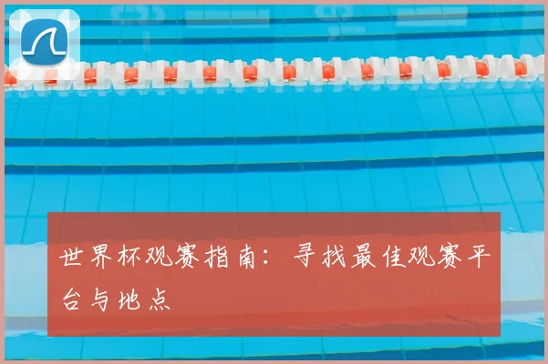 世界杯观赛指南:寻找最佳观赛平台与地点