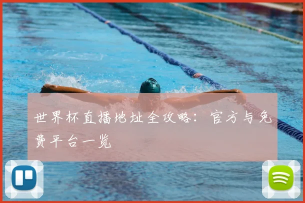 世界杯直播地址全攻略:官方与免费平台一览